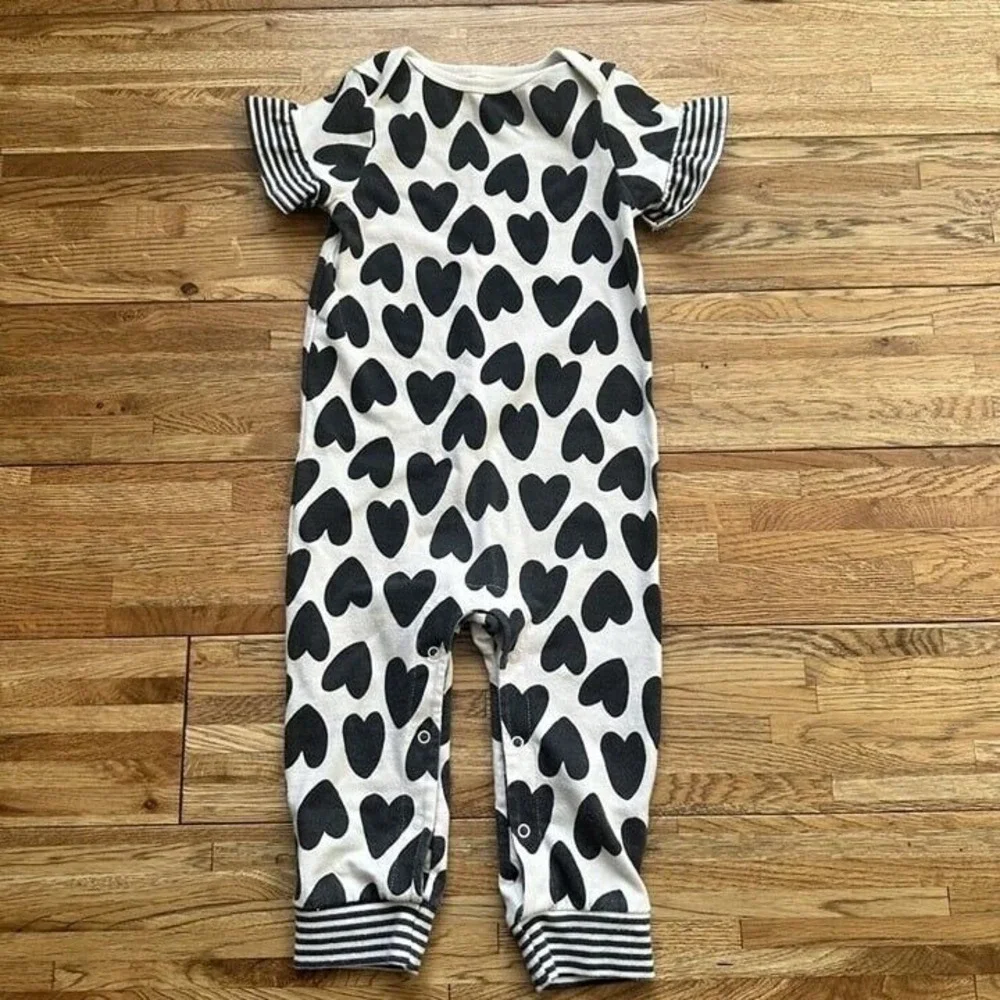 Baby Cat And Jack Heart Jumpsuit Size 12 Months‎
